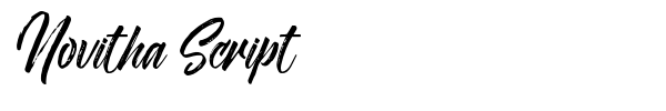 Novitha Script font preview